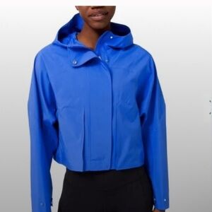 Lululemon rain chaser jacket wild bluebell size 10